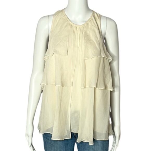 Haute Hippie Silk Layered Sleeveless Blouse Size Small - Picture 1 of 6